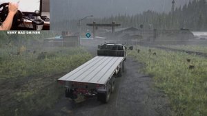MILITARY DELIVERY | Realistic Drive - SNOWRUNNER | Thrustmaster T300 #snowrunner