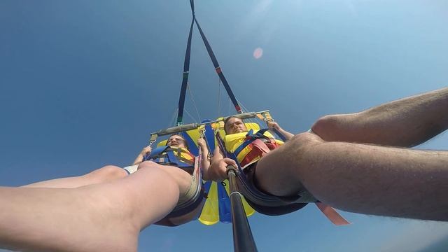 Как выглядит полет на парашюте,катерный парашют. смотреть онлайн