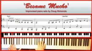 'Besame Mucho' - jazz piano Tutorial
