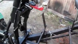 Рулевое управление на прицеп для мотоблока Валерий Брызгалов..mp4
