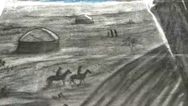 Шокан Уалиханов, граффити на стене дома смотреть онлайн