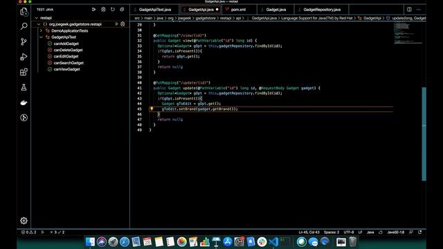 REST API (Add,Edit,Delete,Search) using Java, Spring Boot in VS Code!!! смотреть онлайн