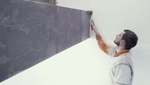 Декоративная штукатурка "Карта мира" - своими руками. Стеклянный эффект!!!