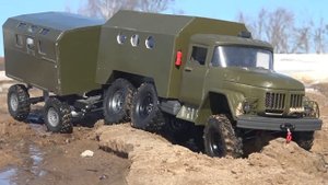 Вложил в ЗИЛ 131 15 000 р. и загнал в грязь! ... RC OFFroad 6x6