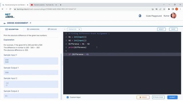 Finding Difference | Grand Assignment 1 | Python coding tips tricks | Nxtwave ccbp 4.0 telugu | CCB