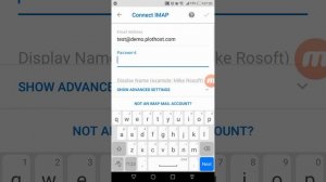 How to set up an IMAP account in Microsoft Outlook for Android