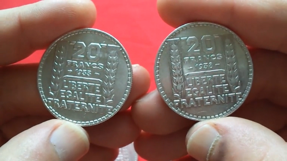 Франция 10 - 20 Франков 1929 - 1939 (Republique Francaise 10-20 Silver Francs)Нумизматика Серебро