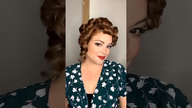 1940’s Hair Tutorial! #1940shair #vintagehair