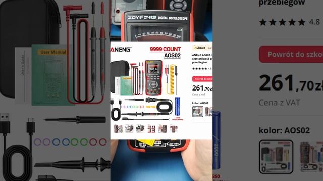 Skopometr ZOYI ZT-702S test w niedzielę na kanale