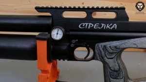 Пневматическая винтовка Стрелка Стандарт (450 мм, 5.5 мм, Черный Ламинат) видео обзор 4л