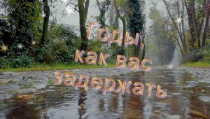 Годы, как вас задержать...душевная песня