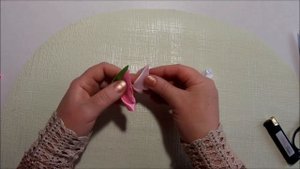 Пышный бантик канзаши, мастер класс, Лерита