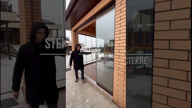 Остекление террасы слейтер, безрамное остекление