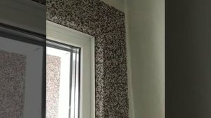 Откосы с нанесением мраморной крошки