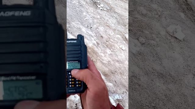 Настройка на гражданскую частоту ретранслятора в районе горы Эльбрус.