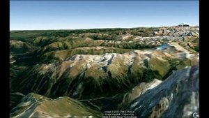 Кавказские горы, видио в 3D