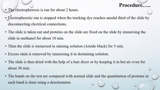 Biochemistry 3rd year DMLT Electrophoresis