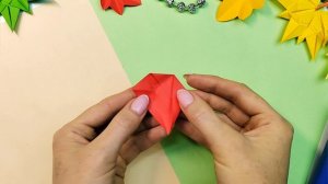 Осенняя поделка из бумаги.?Листья из бумаги