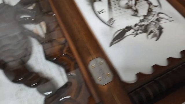 Нарды резные. РУЧНАЯ РАБОТА. Скорпион. смотреть онлайн