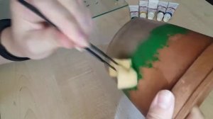 Украшаем глиняный горшок?