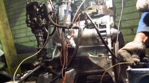 Opel Omega 2.3td (23dtr) engine first run