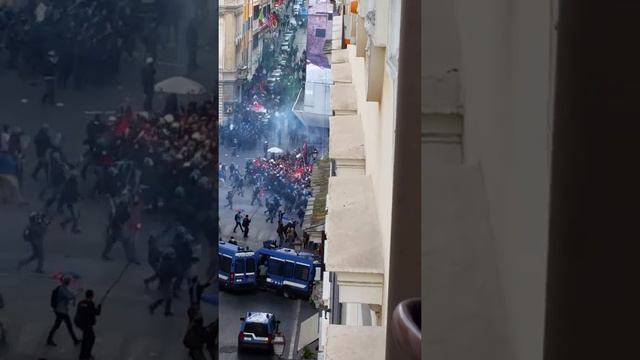 Manifestazione guerra a piazza barberini