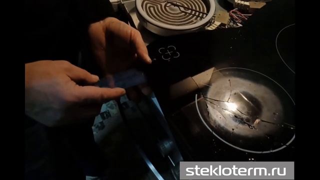 Замена стекла на зависимой варочной панели HANSA смотреть онлайн