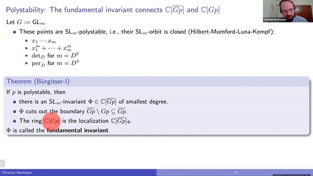[GCT2022] Christian Ikenmeyer - Implementing GCT: On the separation of orbit closures via symmetrie смотреть онлайн