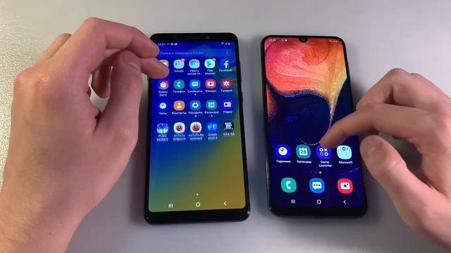 Samsung Galaxy A50 vs Samsung Galaxy A9 2018 смотреть онлайн