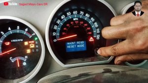 How To Reset Maint Reqd Light On Toyota Tundra