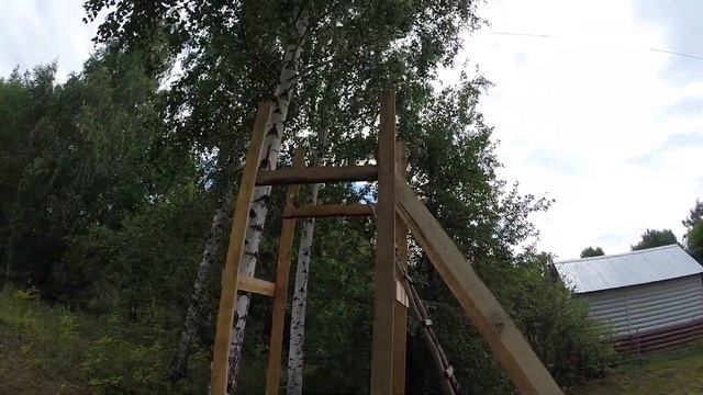 Канатная дорога у дома в деревне V 2 0,или 50 метров удовольствия!