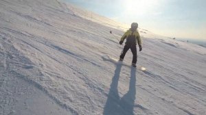 Хибины на сноуборде | Первый день катания на сноуборде | Учусь кататься на доске