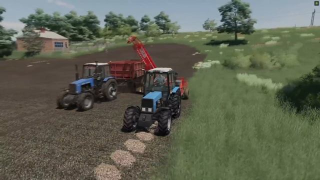 FS19 |Карта Кошмак| Уборка сахарной свеклы / Koshmak Map, Harvesting sugar beet смотреть онлайн