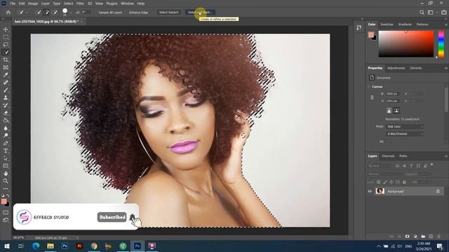 Adobe photoshop 2021 : Select and separate hair professionals in Photoshop смотреть онлайн