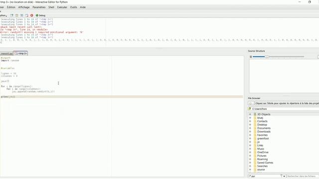 3 - Jeu de la vie ihm python - matrice console смотреть онлайн