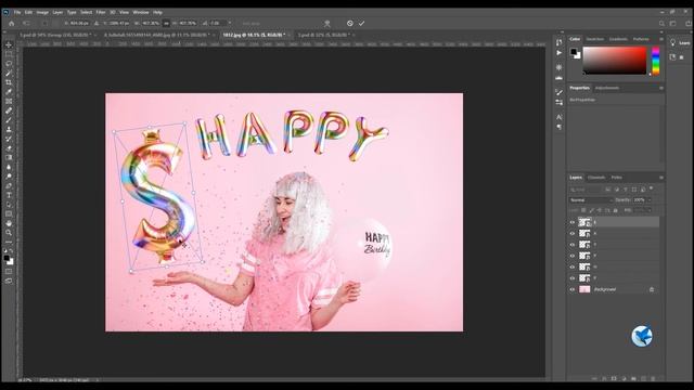 59 Rainbow Letters & Number Balloon Overlays Png, Birthday Overlays, Photoshop overlays смотреть онлайн