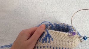 Жаккард без протяжек по кругу