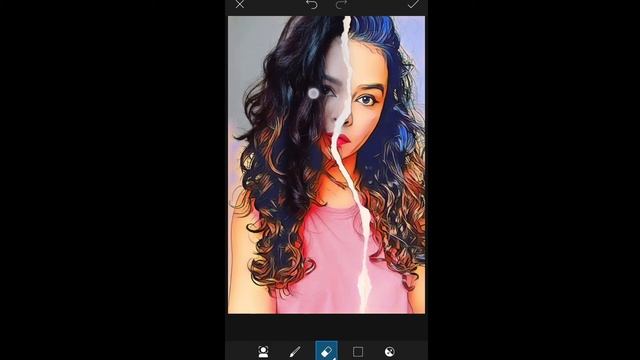 Half Face | cartoon portrait | PicsArt смотреть онлайн