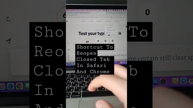Reopen closed Tab in Safari or Chrome. Mac shortcuts. Useful tips for MacBook.