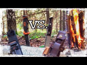 Костер в сыром лесу! Тест ножа Gerber BG Ultimate и Beaver Knife American Bushcraft [Bushcraft]
