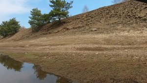 Рыбалка на Волге ранней весной. Боковой кивок