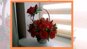 Огромные корзины РОЗ/Букеты из конфет/Корзины из газетных трубочек!