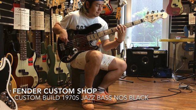 Fender Custom Shop Custom Build 1970s Jazz Bass NOS (Black) смотреть онлайн