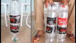 Диван из пластиковых бутылок