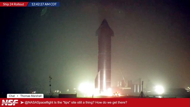 Starship 24 Rolls Out at SpaceX's Starbase смотреть онлайн