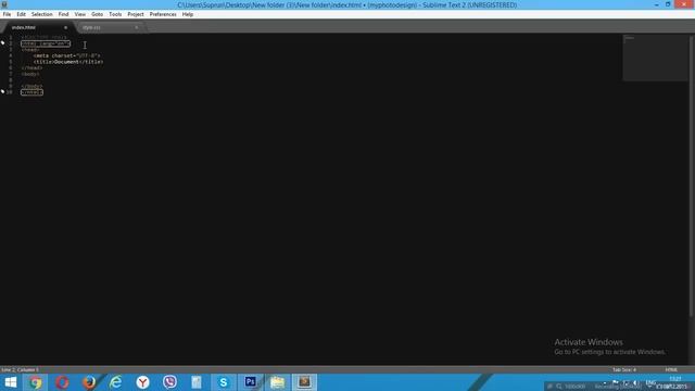 Уроки по HTML #1 Введение в Html, первый файл