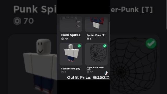 Roblox Spider Punk Outfit