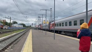 ЭП2К-323 с пассажирским поездом Уфа-Санкт-Петербург 347Й