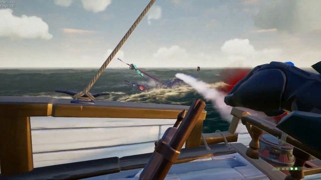 Встретили стримера из Франции AtoZ. Sea of Thieves PVP смотреть онлайн