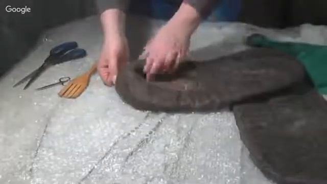 Валяние тапочек из шерсти смотреть онлайн